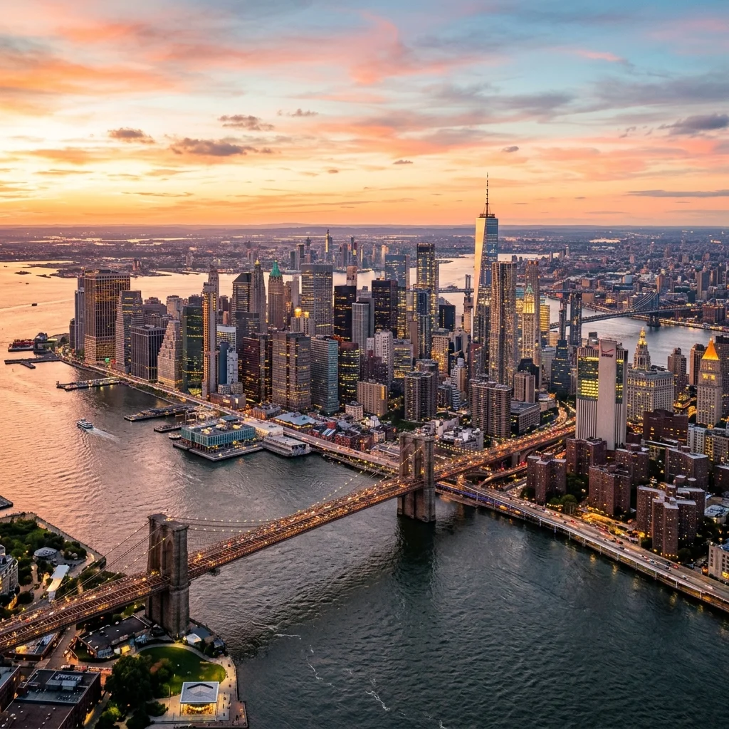 USA travel destination — New York City skyline